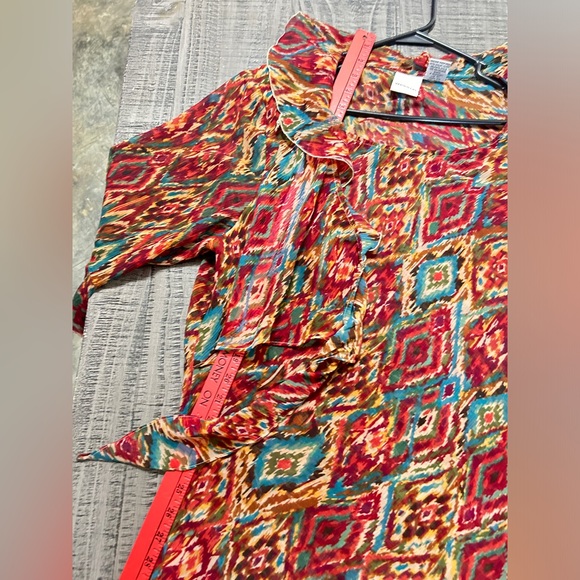 Colorful Ruffle Blouse - Picture 11 of 13